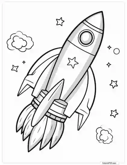 Space Coloring Pages for Kids