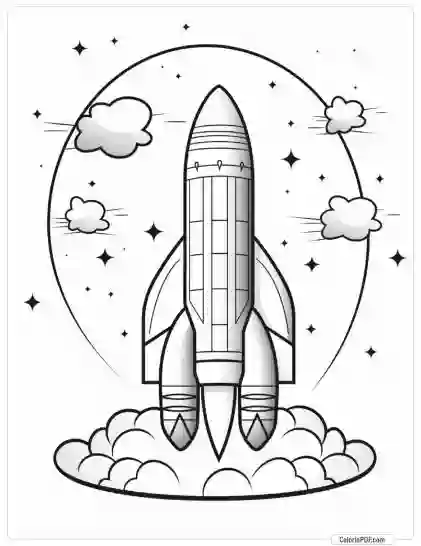 Space Coloring Pages for Kids