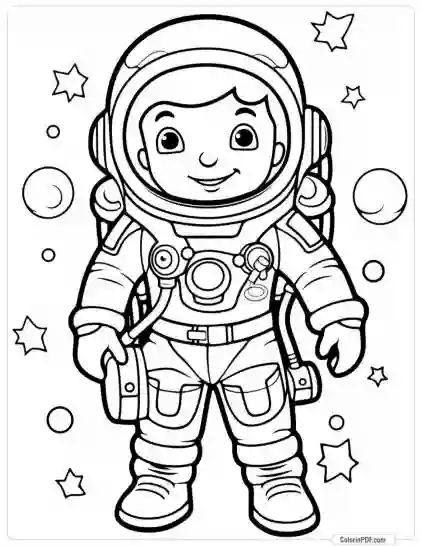 Space Coloring Pages for Kids