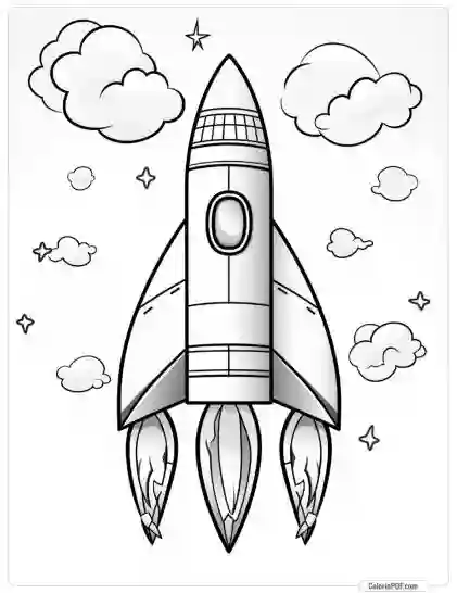 Space Coloring Pages for Kids