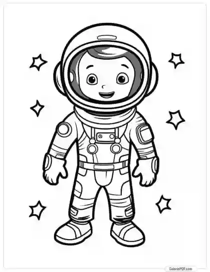 Space Coloring Pages for Kids