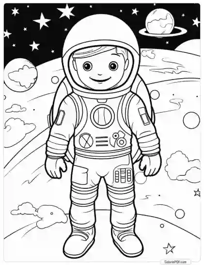 Space Coloring Pages for Kids