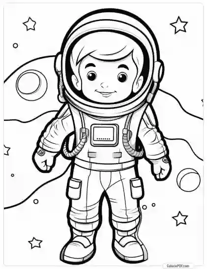 Space Coloring Pages for Kids