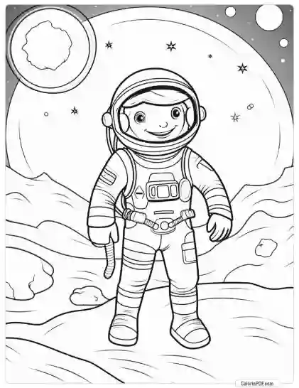 Space Coloring Pages for Kids