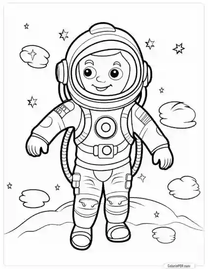 Space Coloring Pages for Kids