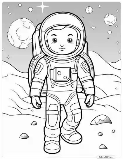 Space Coloring Pages for Kids