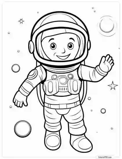 Space Coloring Pages for Kids