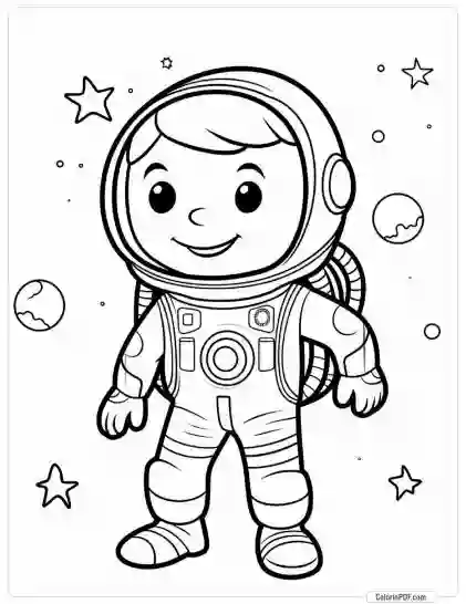 Space Coloring Pages for Kids