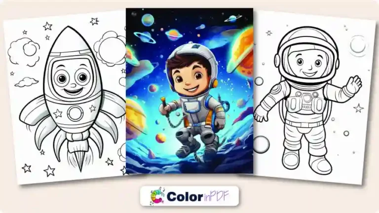 Space Coloring Pages for Kids