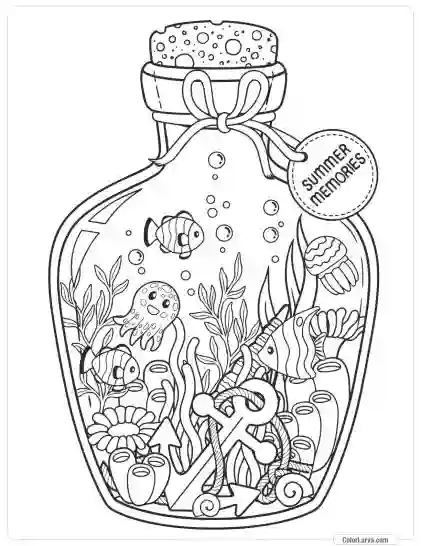 Summer Coloring pages for Adults