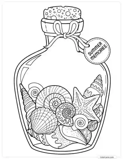 Summer Coloring pages for Adults