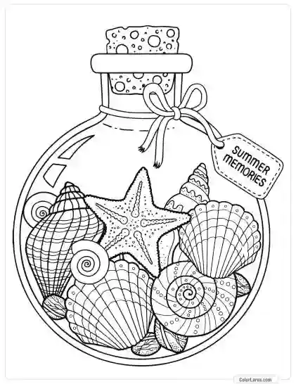 Summer Coloring pages for Adults