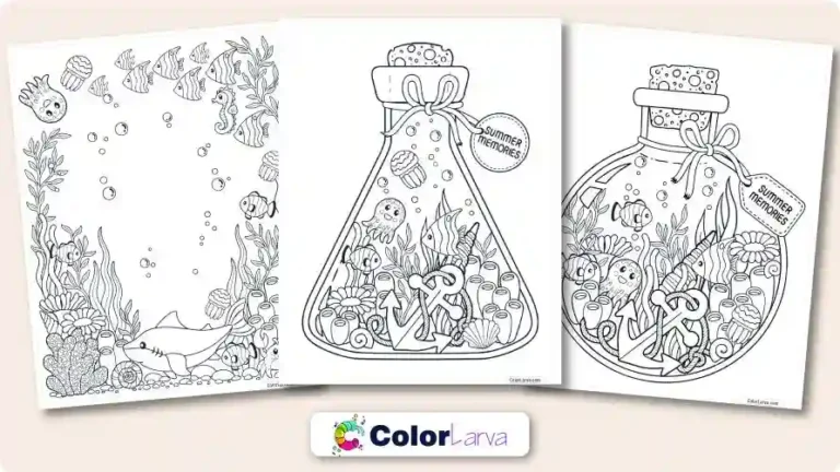 Summer Coloring pages for Adults