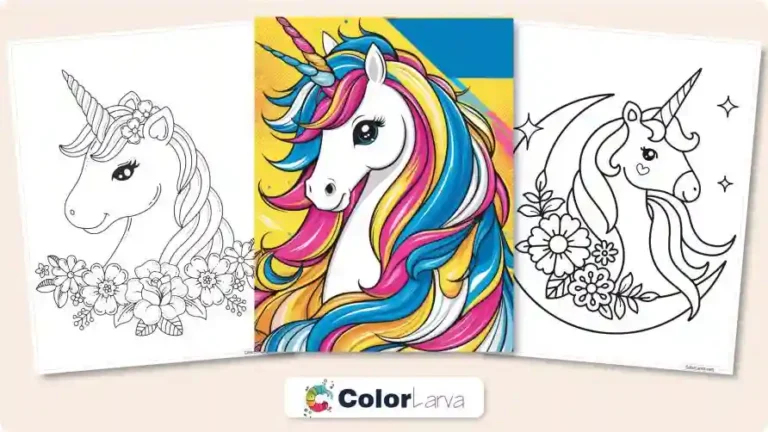 Unicorn Coloring Pages