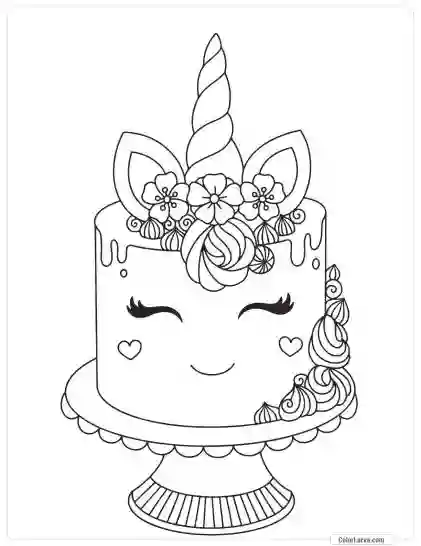 Unicorn Coloring Pages