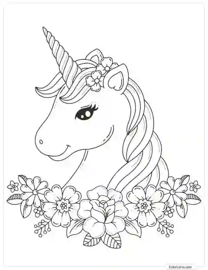 Unicorn Coloring Pages