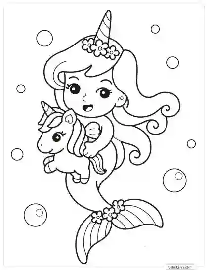 Unicorn Coloring Pages