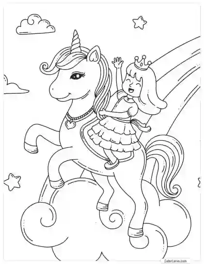 Unicorn Coloring Pages